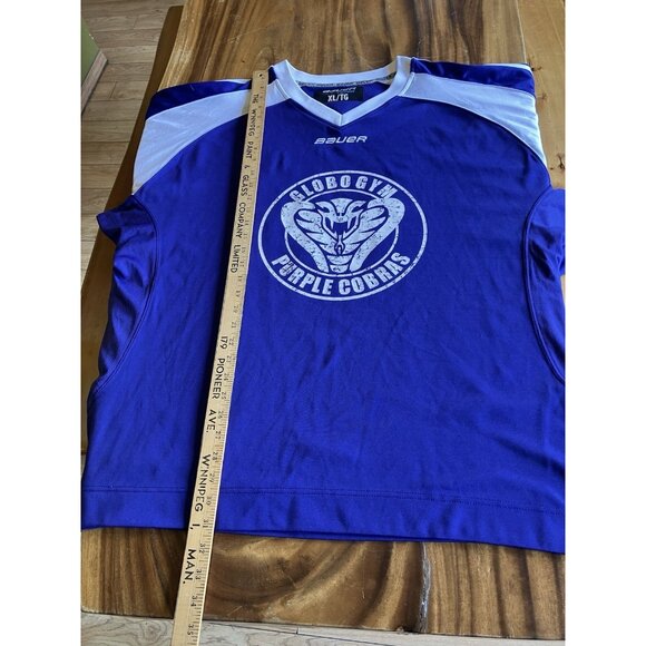 Dodgeball Globo Gym Purple Cobras Men’s Bauer Jersey Size XL - Picture 9 of 14